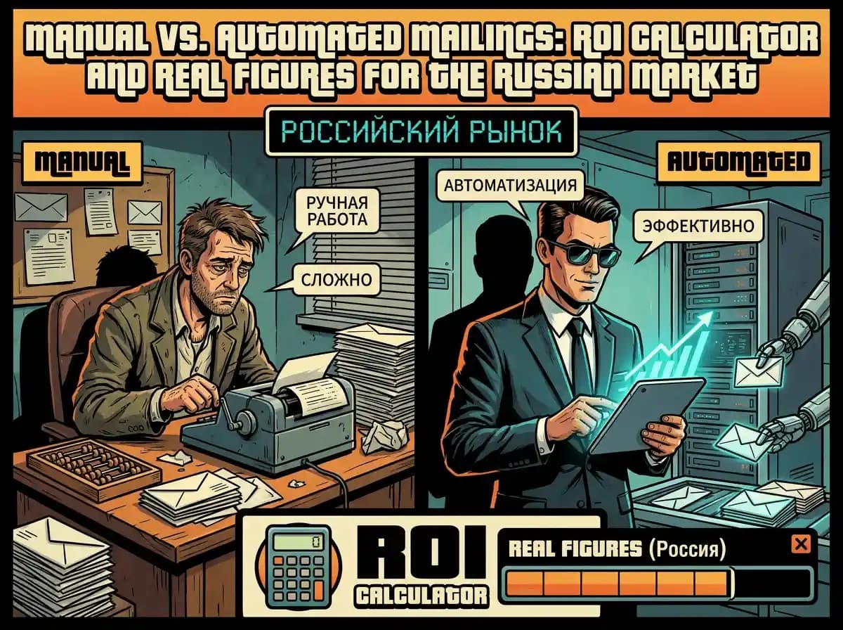 Ручные рассылки vs Автоматизация: ROI калькулятор и реальные цифры для российского рынка - Illustration 1