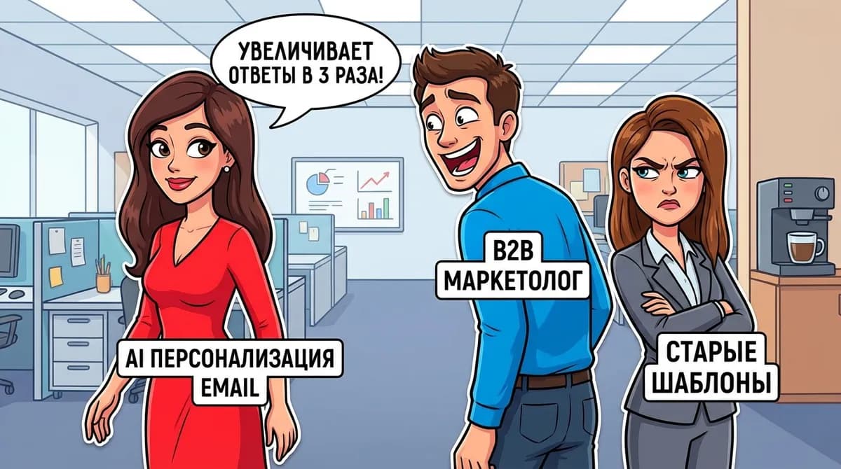 AI персонализация email: Как работает и почему увеличивает ответы в 3 раза - Meme 1