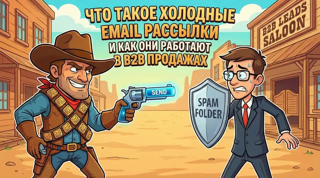 Что такое холодные email рассылки и как они работают в B2B продажах - Hero Image