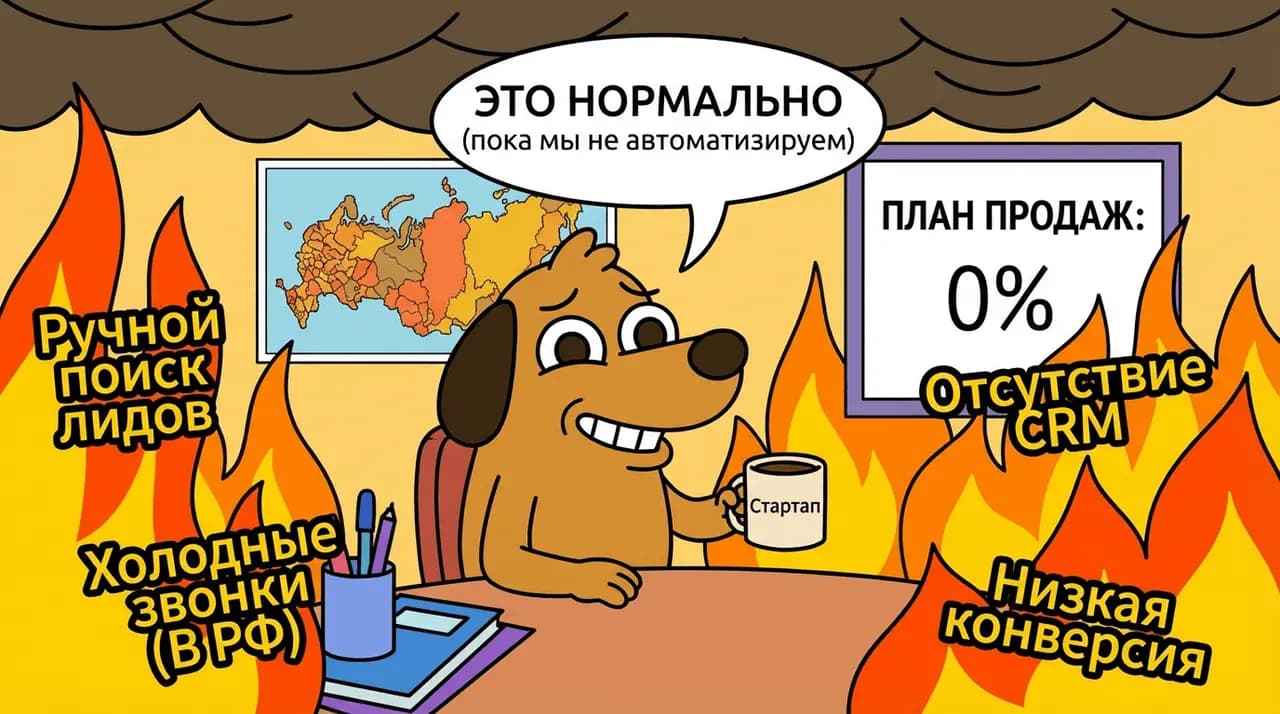 Как автоматизировать лидогенерацию в РФ: От поиска до конверсии - Hero Image