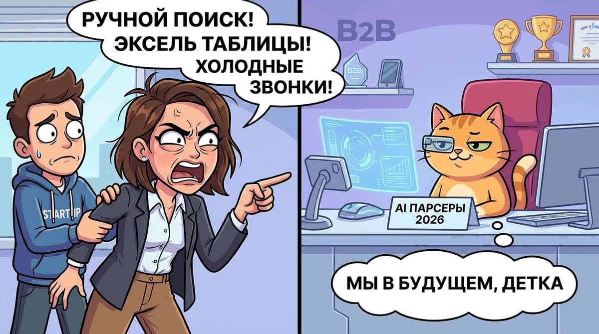 Лучшие инструменты для поиска B2B email адресов в 2026 году - Meme 1